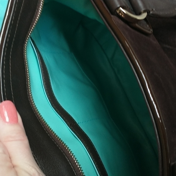 TIFFANY & Co Italian Leather & Suede Handbag - Picture 9 of 12